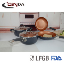 USA market ceramic copper cookware